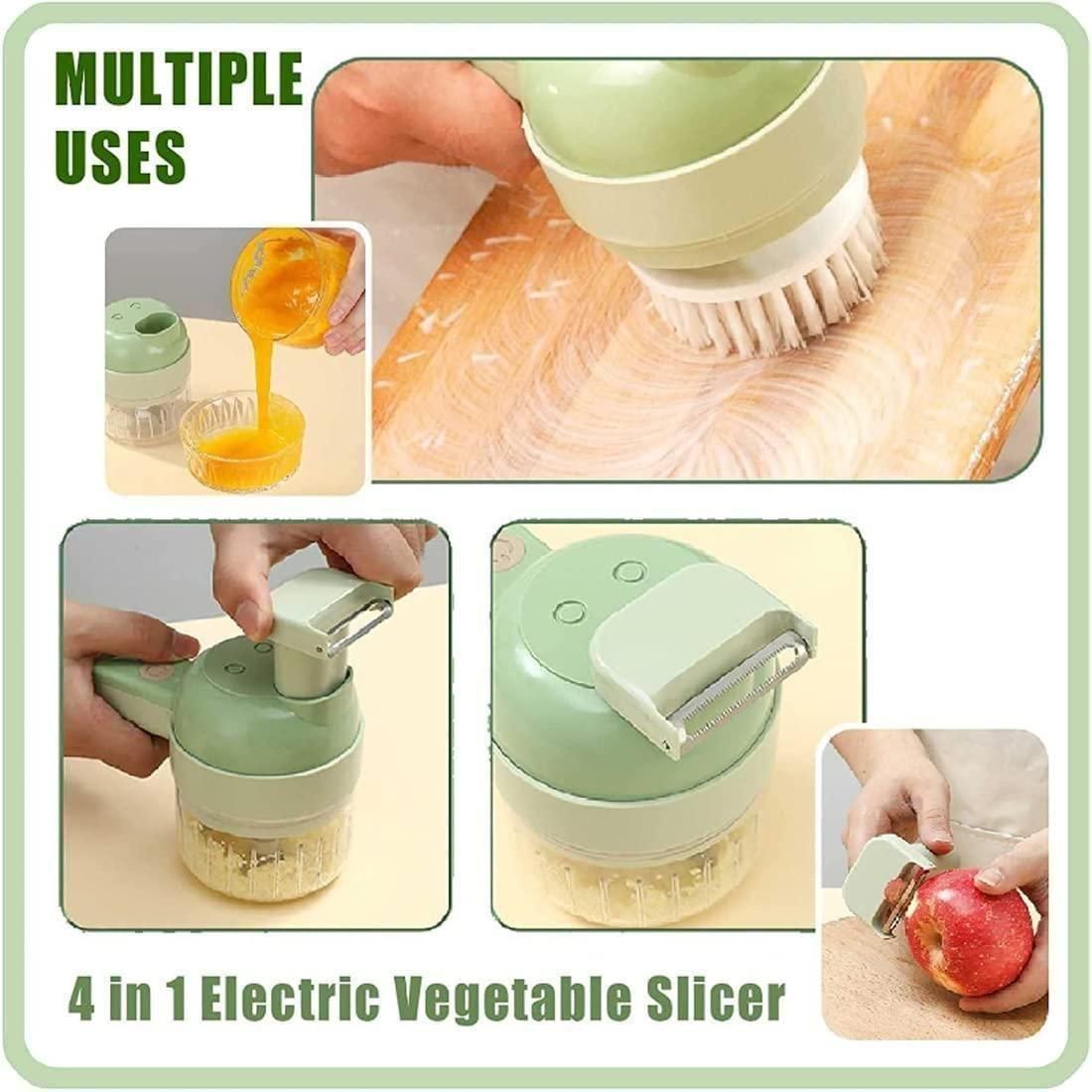 Indow™ 4 in 1 Portable Electric Vegetable Cutter Set