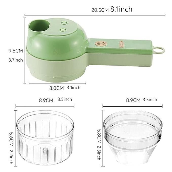Indow™ 4 in 1 Portable Electric Vegetable Cutter Set