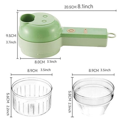 Indow™ 4 in 1 Portable Electric Vegetable Cutter Set