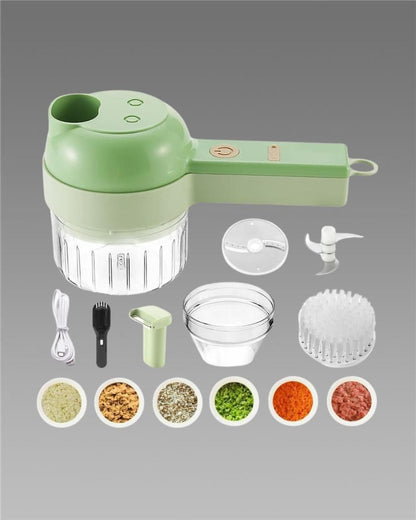 Indow™ 4 in 1 Portable Electric Vegetable Cutter Set